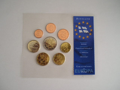 M1 C41 - Set monede - euro - Finlanda - emis in anul 2005 foto