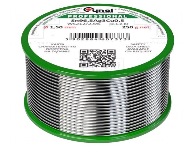 S&acirc;rmă de lipit fără plumb 1,5mm 250g