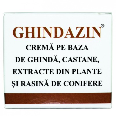 GHINDAZIN CREMA CU EXTRACT GHINDA SI RASINA CONIFERE 50ml ELZIN PLANT foto
