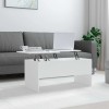 VidaXL Măsuță de cafea, alb, 102x50,5x46,5 cm, lemn prelucrat