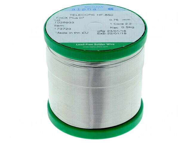 S&acirc;rmă de Lipit fără Plumb 0,75mm 0,5kg TELECORE HF-850