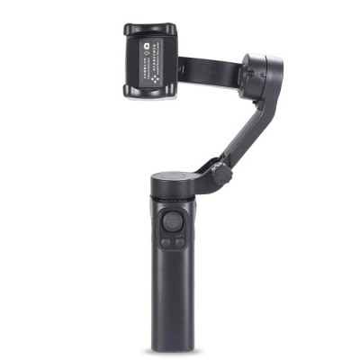 Gimbal pentru Telefon cu 3 Axe si Telecomanda, Pliabil - Techsuit (F5 Plus) - Black foto