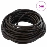 vidaXL Cord din Piele Maro &icirc;nchis &Oslash;5 mm x 5 m Piele 42021988