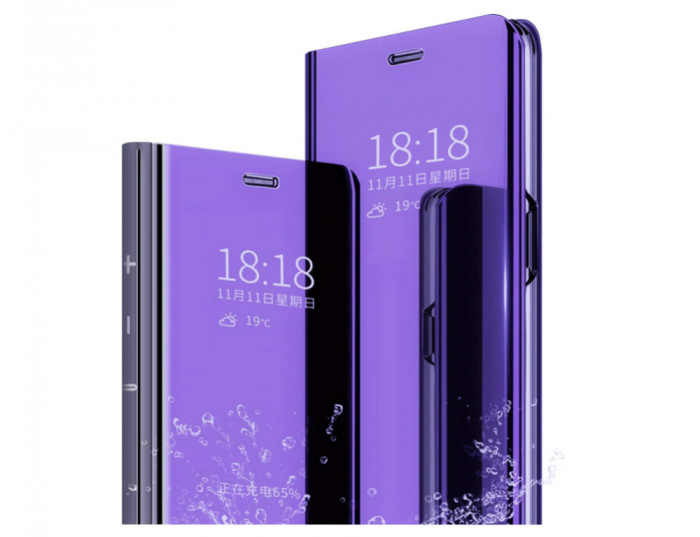 Husa MLOTECH pentru Samsung S9 Plus cu folie de protectie din sticla securizata, Violet - RESIGILAT