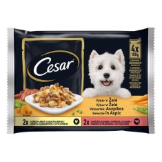 Cesar plicule? cu selec?ie in gelatina 4 x 100 g foto
