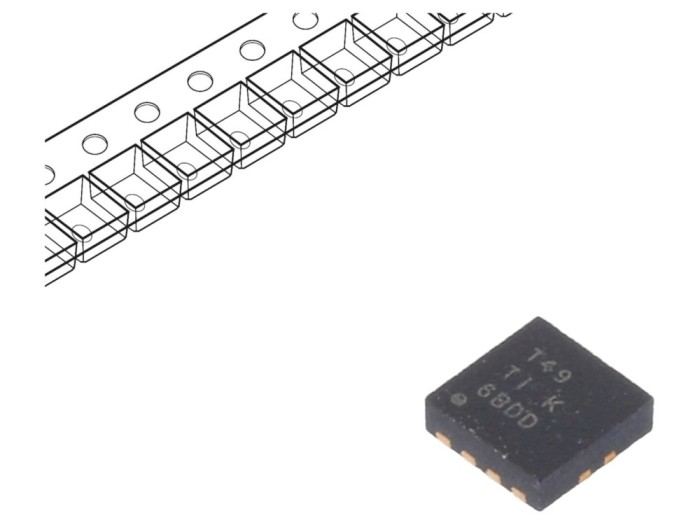 Rezistor LDO 1,25V 0,4A SON8