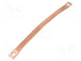 Trese bandă de &icirc;mpăm&acirc;ntare 16mm2 &Oslash;1: 9mm &Oslash;2: 9mm 120A L: 0,23m