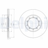 DELPHI BG4075 Disc frana