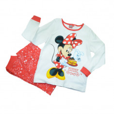 Pijama pentru fete Minnie Mouse Disney DISM-GPYJL42646A-128, Alb foto