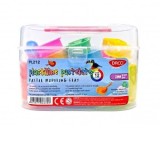 Plastilina 12 culori pastelate DACO, PL212