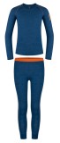 Set Merino Copii Elf Albastru