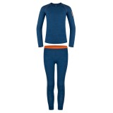 Set Merino Copii Elf Albastru