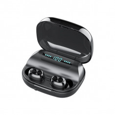 Casti fara fir, in-ear, stereo, Bluetooth 5.0, negru, TWS-10 foto