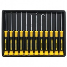 Set 12 surubelnite de precizie Topmaster 220103, Torx, Phillips, Drepte