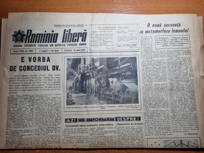 romania libera 16 mai 1964-teatrul din iasi,tractorul brasov, foto