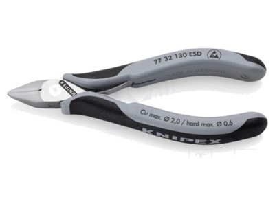 Cleşti laterali KNIPEX ESD 130mm faţetă mică foto