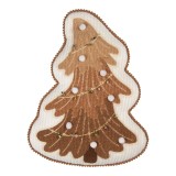 Cumpara ieftin Perna Craciun Bradut poliester alb maro 33x40x4 cm