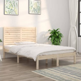 Cadru de pat, 140x190 cm, lemn masiv GartenMobel Dekor, vidaXL