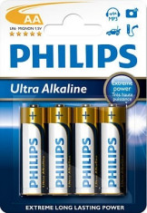 Baterii Ultra Alkaline Tip R6/Aa Blister 4 Buc - PHI-550387 foto