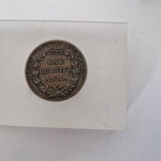 India - One Quarter Anna India 1835 -Queen Victoria