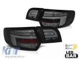 Set de stopuri LED de tuning potrivit pentru Audi A3 8P Sportback 2003-2008 baza complet fumurie, stanga si dreapta Performance AutoTuning