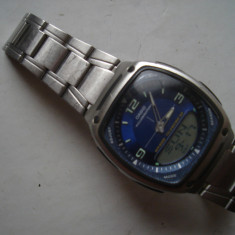 Ceas quartz Casio model WR50M Telememo 30, functioneaza