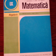 Matematica Algebra manual clasa 9 nastasescu 1997