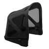 Capotina Bugaboo Donkey Midnight Black cu Extensie Plasa Insecte, Protectie Solara UPF 50+, Impermeabila, Ventilatie Optima