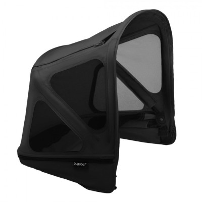 Capotina cu extensie plasa insecte Bugaboo Donkey Midnight Black foto