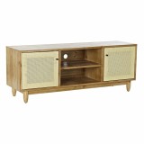 Mobilă TV DKD Home Decor Maro 140 x 38 x 53 cm Brad Natural Ratan