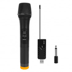 Microfon profesional Maono AU700 omnidirectional wireless, pentru Karaoke, prezentari, negru