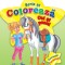 Scrie si coloreaza cai si ponei (verde) PlayLearn Toys