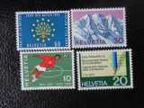 ELVETIA-ANIVERSARI-SERIE COMPLETA-NESTAMPILATE, Nestampilat