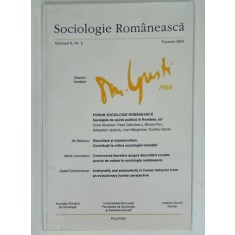 SOCIOLOGIE ROMANEASCA , REVISTA , VOLUMUL II , NR. 3 , TOAMNA 2004