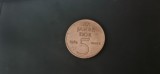 Germania DDR - 5 mărci 1969, Europa, Cupru-Nichel