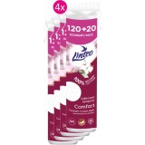 Linteo Natural Cotton Pads tampoane din bumbac 120 + 20ks x 4