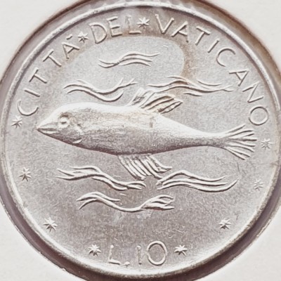 3127 Vatican 10 Lire 1972 Pavlvs VI km 119 foto