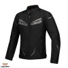 Geaca (jacheta) barbati pentru scuter - motocicleta Racing/Roadster Ixon All season model Caliber WP MS culoare: negru Negru 4XL
