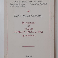 Ioana vintila-Radulescu - Introducere In Studiul Limbii Occitane (PROVENSALE)