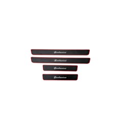 Set 4 ornamente protectie praguri din cauciuc