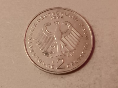 C50 - Moneda foarte veche - Germania - 2 marci - 1994 litera F foto