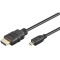 Cablu v2.0 MICRO HDMI - HDMI 2m 4K 60HZ Ethernet GOOBAY