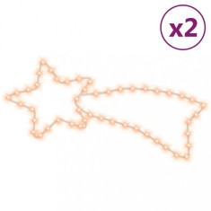 Figurina cometa de Craciun 48 LED-uri 2 buc. alb cald 65x28 cm