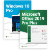 Windows 10 Pro + Office 2019. DVD nou, sigilat. Licenta originala, pe viata
