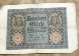 BNKSTR03DE Bancnotă Veche Germania 100 Mark 1920 (Reichsbanknote), Republica de la Weimar, Medalioane Portret, Colecție Numismatică