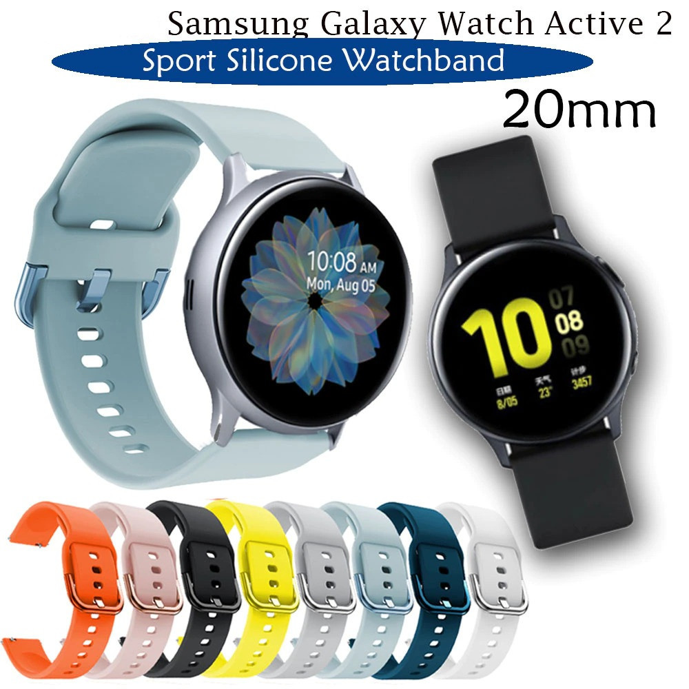 Curea silicon 20mm ceas Samsung Galaxy Watch Active 1 2 Galaxy Watch 42mm 3  41mm | Okazii.ro