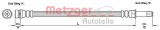 Conducta / cablu frana FORD C-MAX (DM2) (2007 - 2016) METZGER 4110231