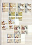 ROMANIA 2006 LP 1708 LP 1722 ANIVERSARI - COMERORARI-PERSONALITATI I SI PERSONALITATI II BLOCURI DE 4 TIMBRE MNH
