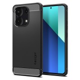 Cumpara ieftin Husa pentru Xiaomi Redmi Note 13 4G, Spigen Rugged Armor, Black