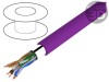 Cablu F/UTP 4x2x23AWG 6 s&acirc;rmă Cu LSZH violet 305m DIGITUS